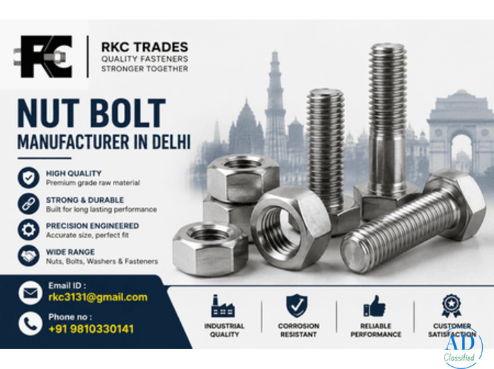 Nut Bolt Manufacturer in Delhi