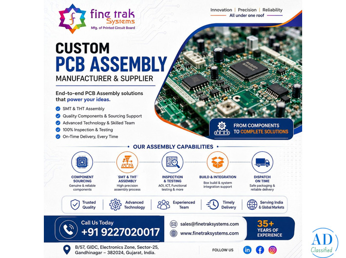 Custom PCB Assembly Manufacturer and Supplier in Gujarat
