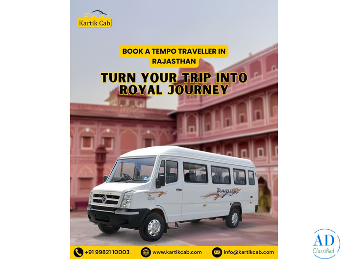 Luxury Tempo Traveller Rental in Rajasthan for Comfortable Group Travel