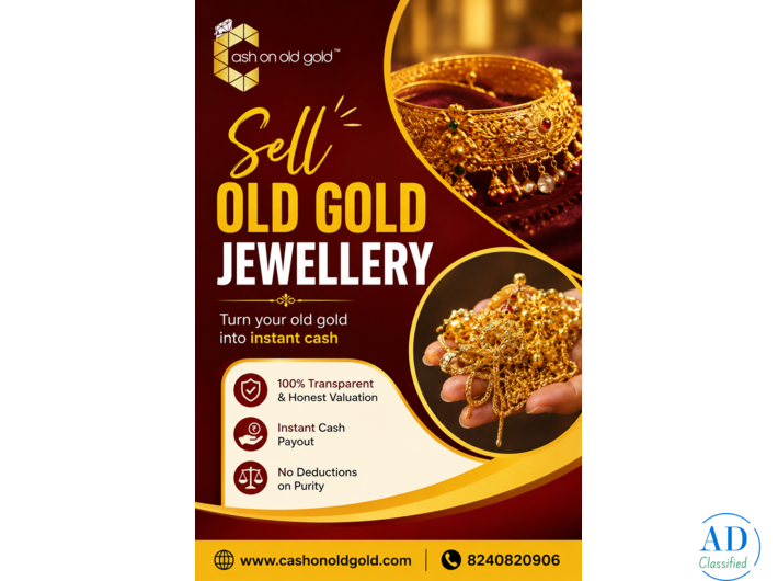 Sell Old Gold Jewellery for Cash at the Best Value