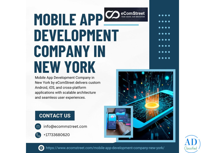 AI Powered Mobile App Development Company in New York for Smarter Digital Solutions | eComStreet