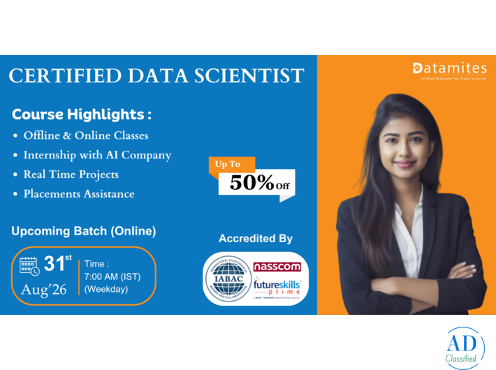 DataMites Top Data Science offline classes Hyderabad