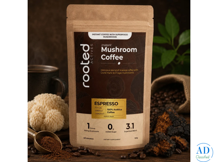 Mushroom Coffee | Lion's Mane & Chaga Arabica Blend