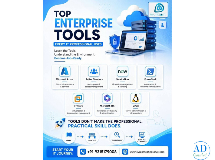 Top Enterprise Tools Every IT Professional Uses - Evision Technoserve