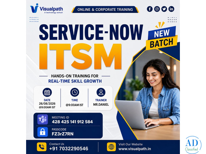 ServiceNow ITSM Training | Online New Batch