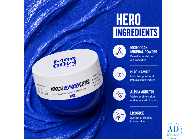Moroccan Nila Powder Clay Mask – Hero Ingredients for Brighter Skin