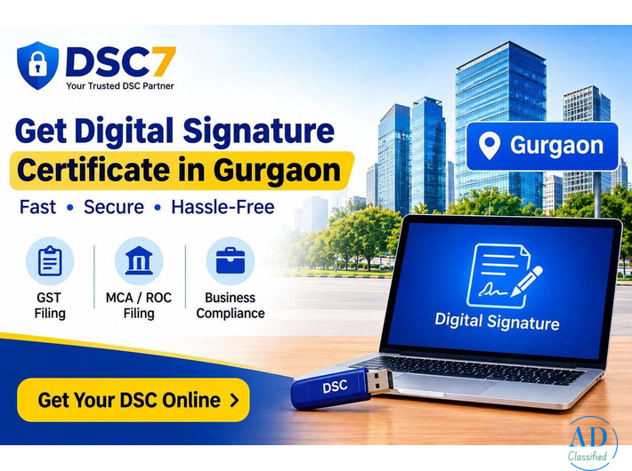 Get Digital Signature Certificate in Gurgaon – Fast & Secure DSC Service
