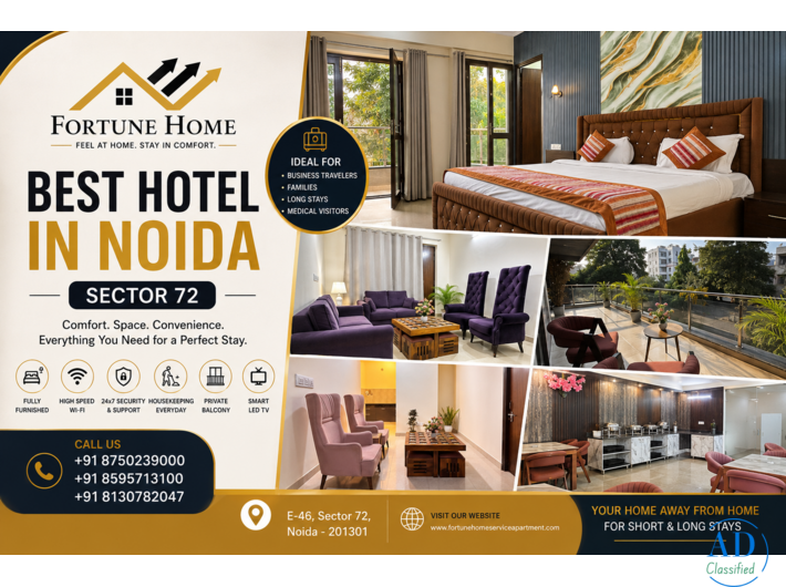 Best Hotel in Noida Sector 72 – Comfortable & Affordable Stay