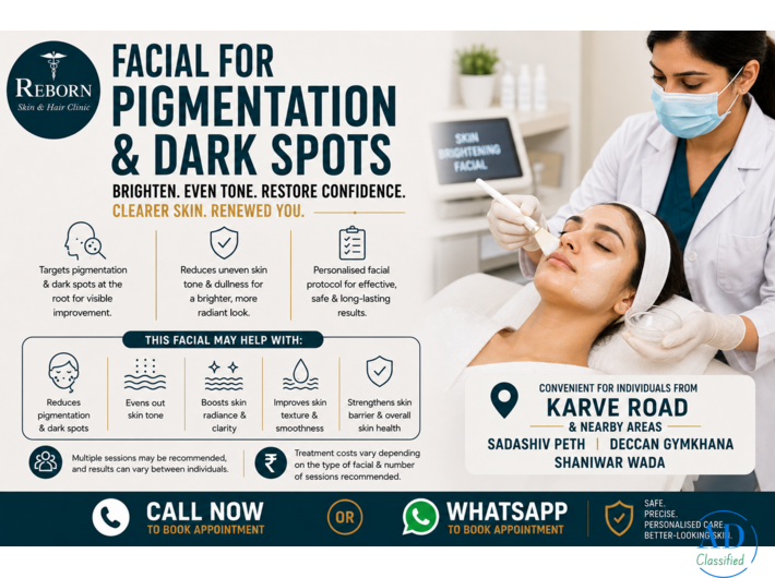 Facial for Pigmentation and Dark Spots in Karve road