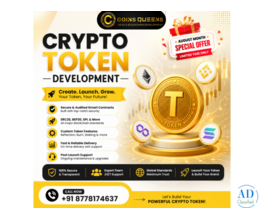 Get a Custom Crypto Token Developed – Special August Offer