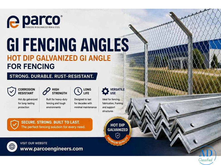 GI Fencing Angles | Hot Dip Galvanized GI Angle for Fencing