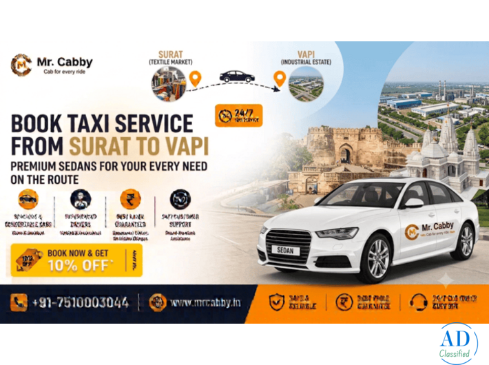 Book Surat to Vapi Cab: Easy Travel