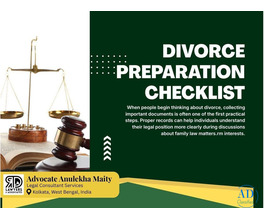 Advocate Anulekha Maity - Thinking About Divorce? Keep These Documents Ready