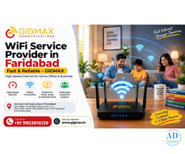 WiFi Service Provider in Faridabad | Fast &amp; Reliable – GIGMAX