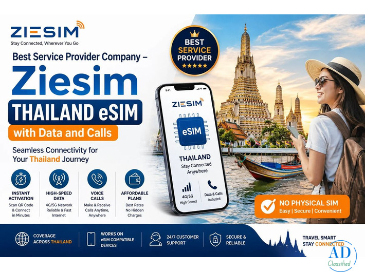 unlimited data eSIM for Thailand travel