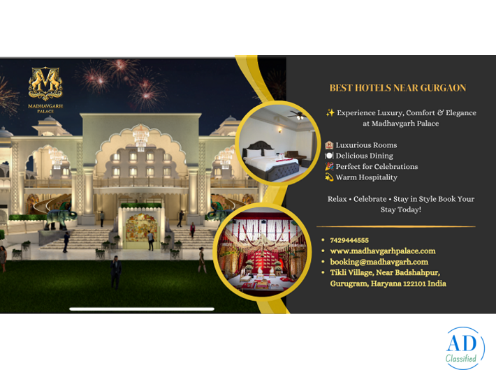 Best Hotels Near Gurgaon for a Relaxing Luxury Stay