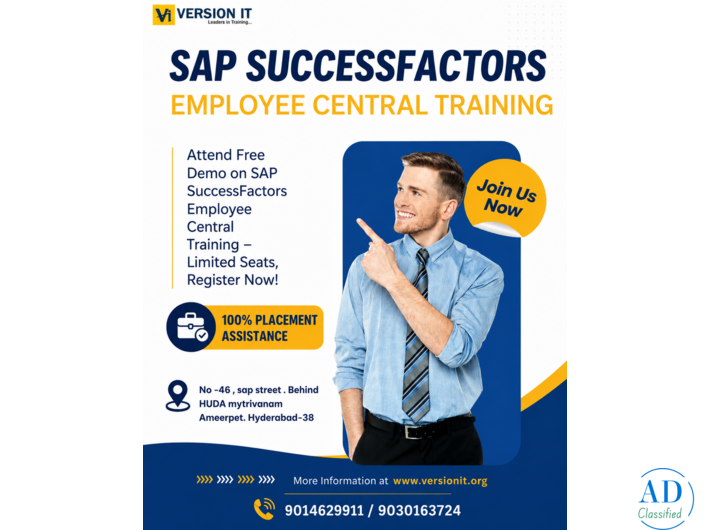 Master Your HR Career with the Best SAP SuccessFactors Employee Central Training in Hyderabad