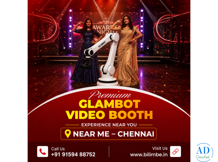 Premium Glambot Video Booth in Chennai – Capture Every Moment in Style