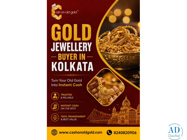 Gold Jewellery Buyer in Kolkata | Cash on Old Gold