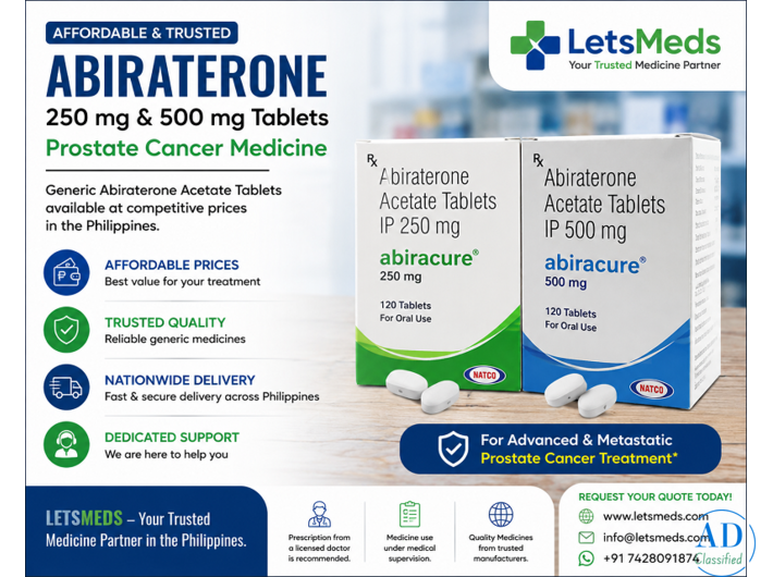 Buy Abiraterone Online Philippines | Generic Prostate Cancer Medicine