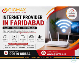 Internet Provider in Faridabad | Fast &amp; Reliable Broadband – GIGMAX
