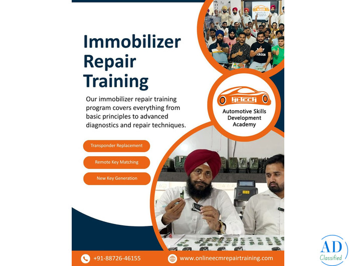 Learn Advanced Car Immobilizer & ECM Repair at Hi-Tech Khanna